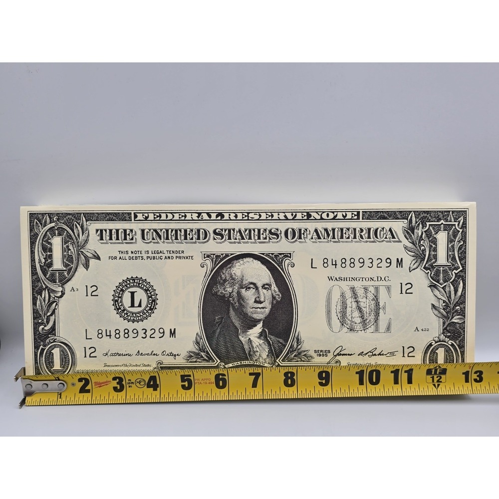 Giant Paper One Dollar Bills, Package Of 250? Bigger Is Better, Inflation Size